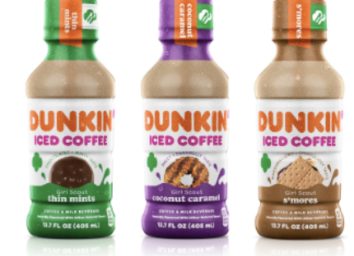 dunkin girl scout cookie iced coffee