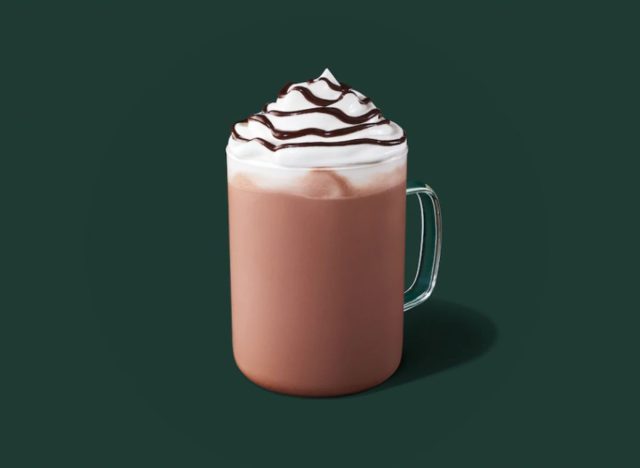 Starbucks hot chocolate