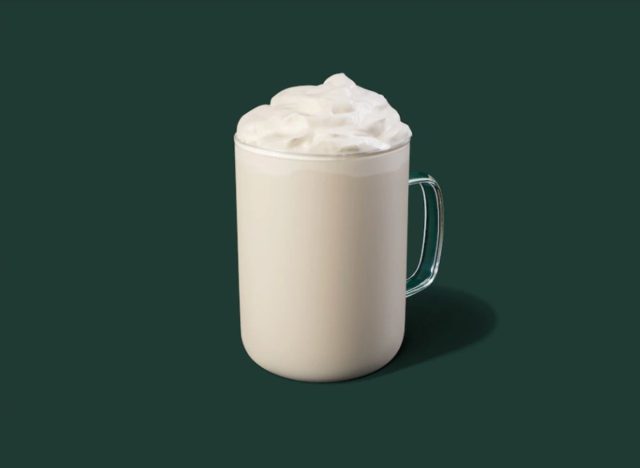 White hot chocolate Starbucks
