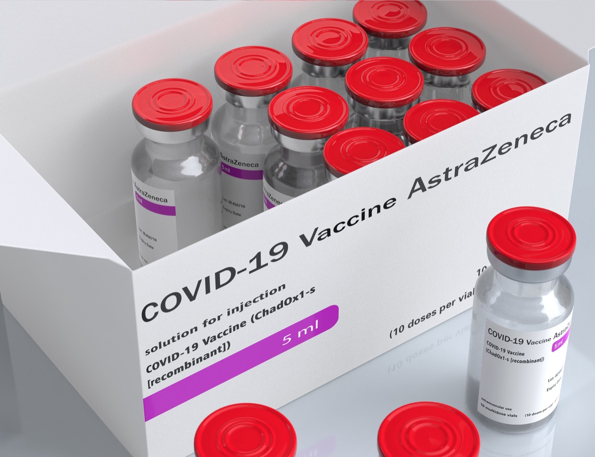 Astra Zeneca Inc vaccine against the COVID-19 virus Vaccine bottles effective in preventing 95 of Coronavirus Covid-19 infections