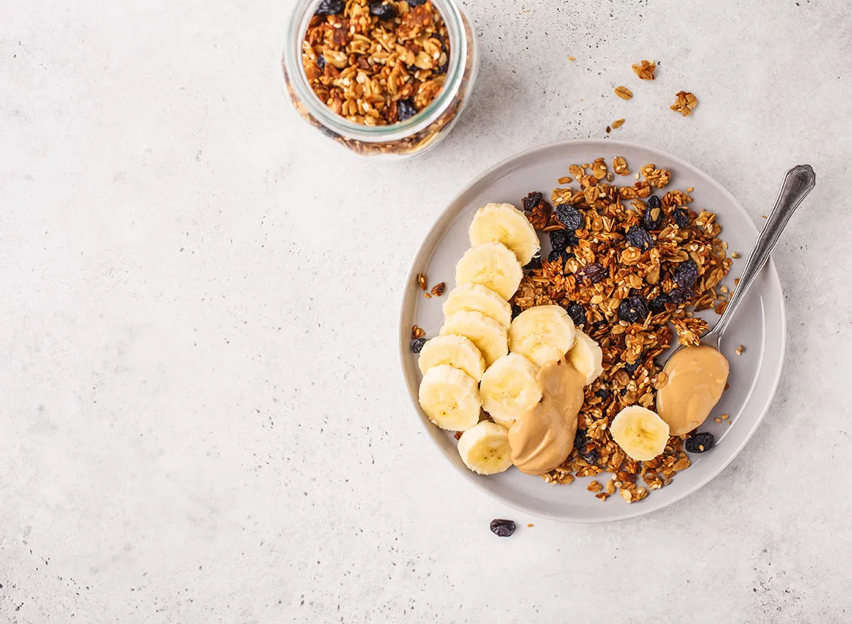 banana granola peanut butter