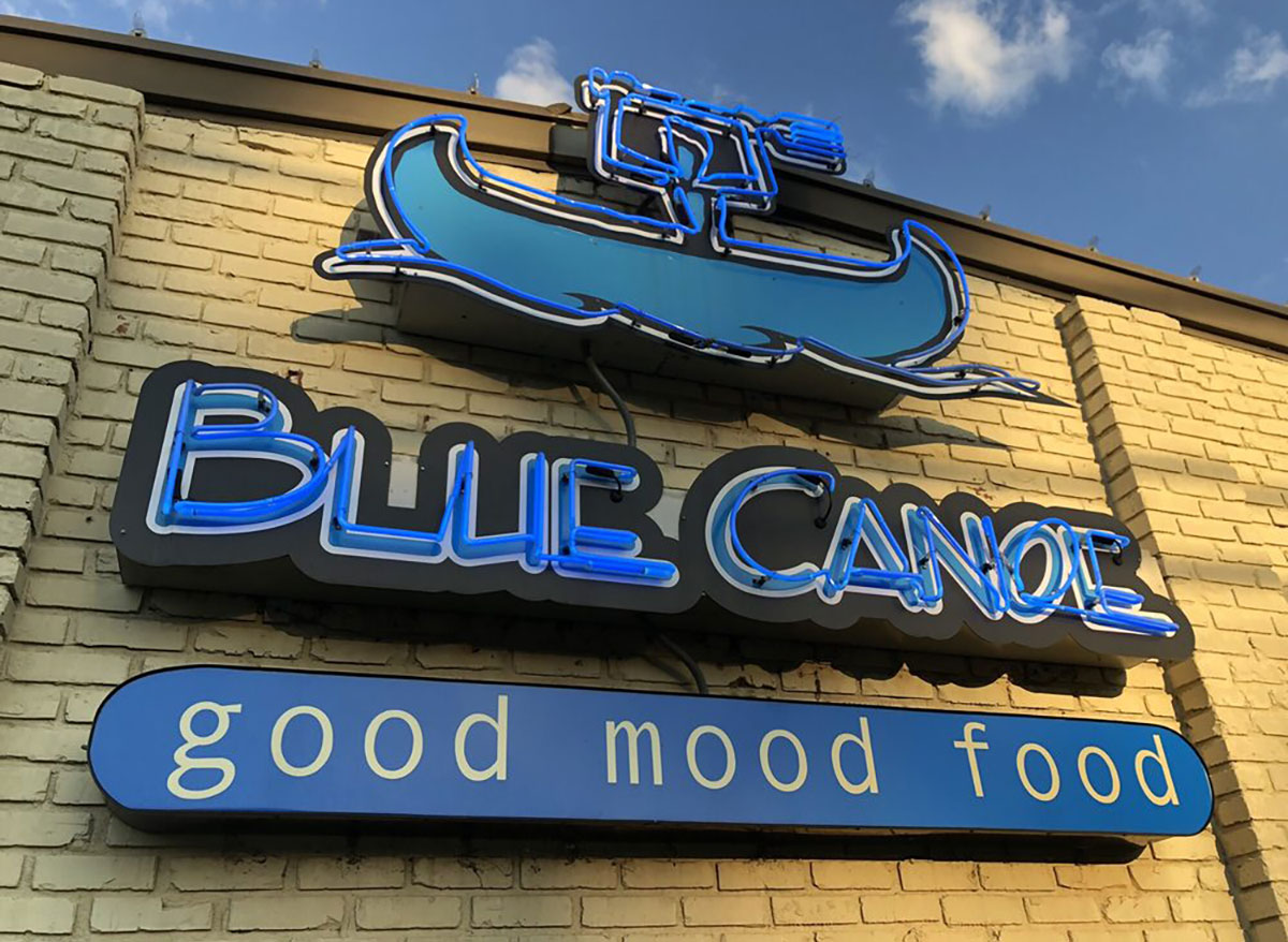 outside of blue canoe in tupelo mississippi