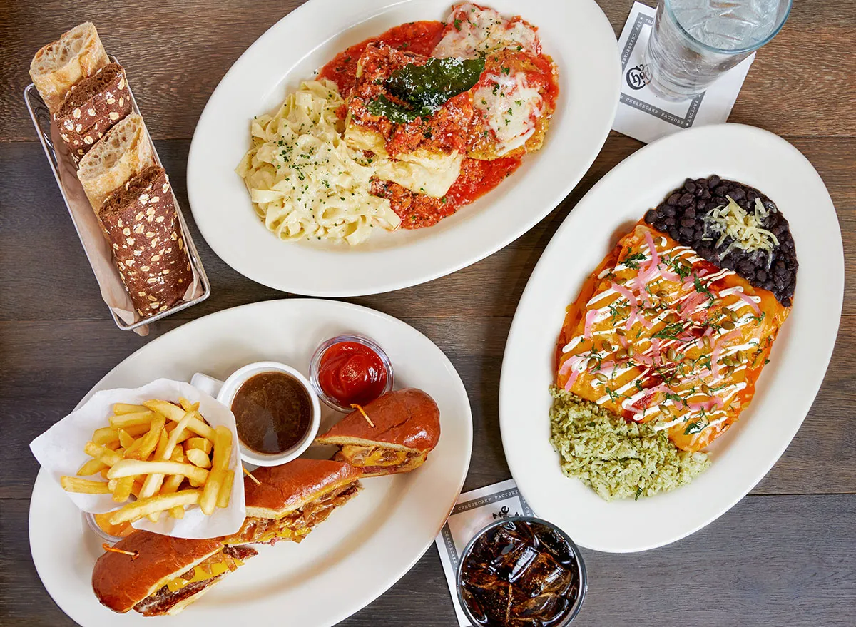 Cheesecake Factory Menu