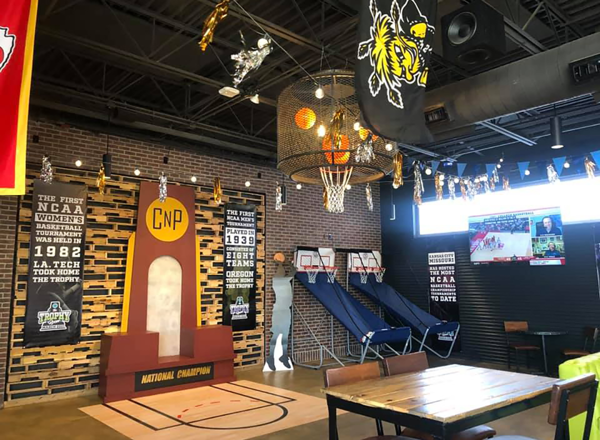 shuffleboard and indoor games at chicken n pickle in wichita