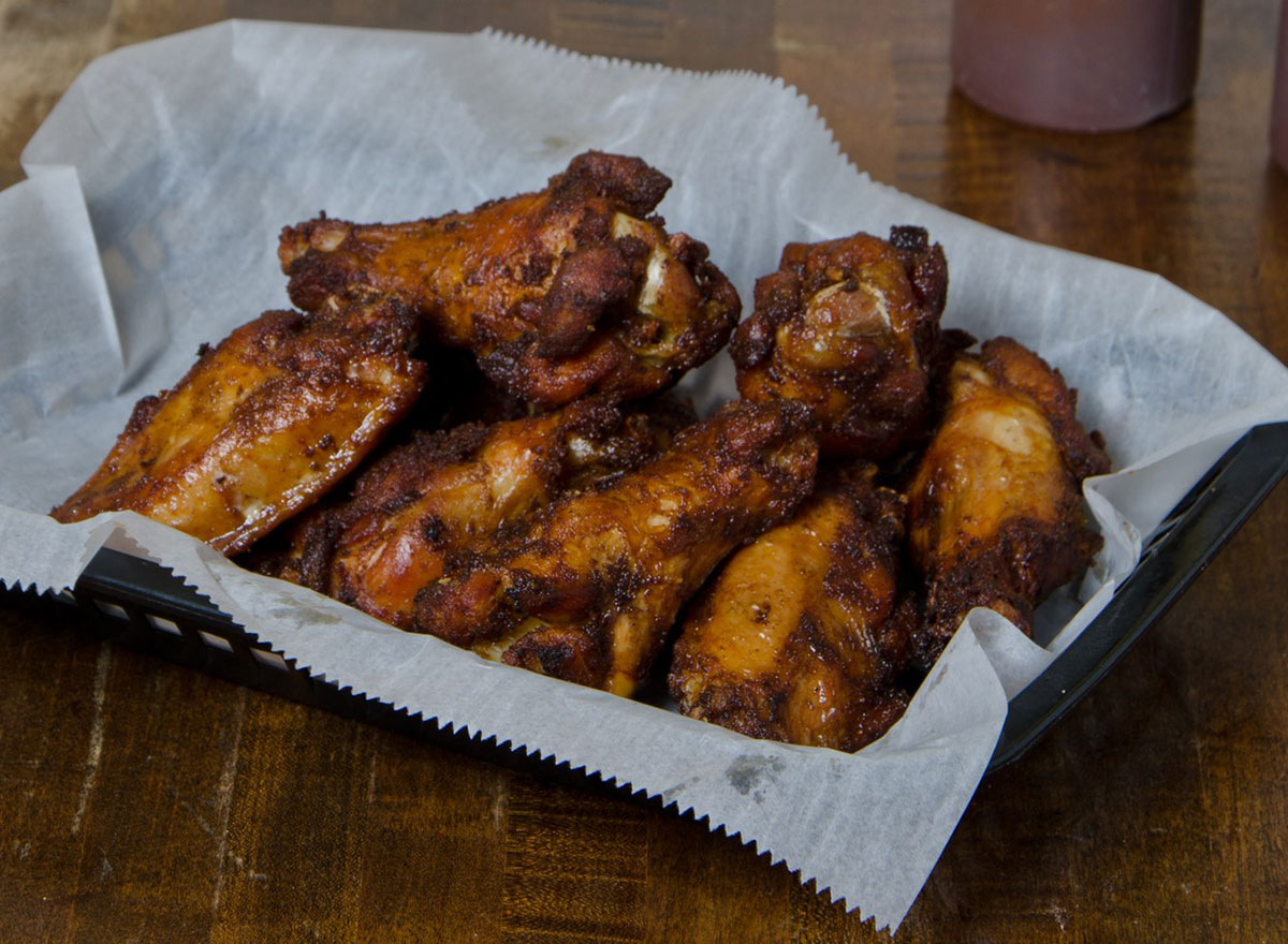 basket of chicken wings