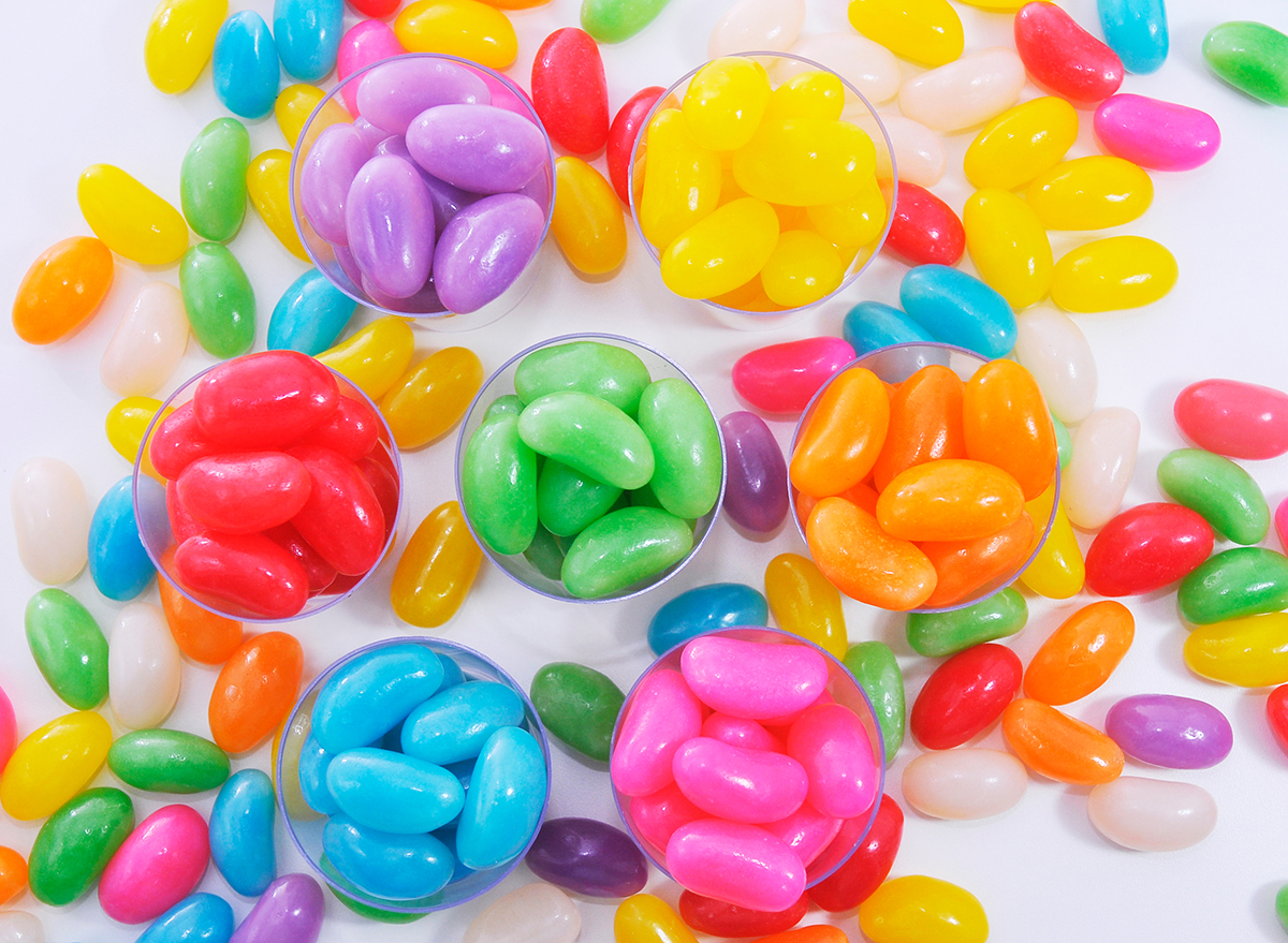 colored jelly beans 