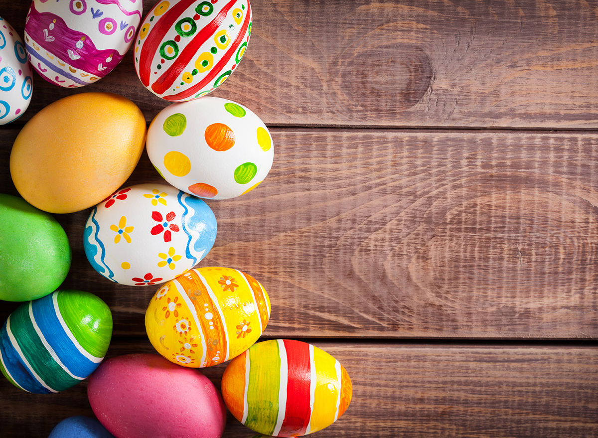 decorated easter eggs