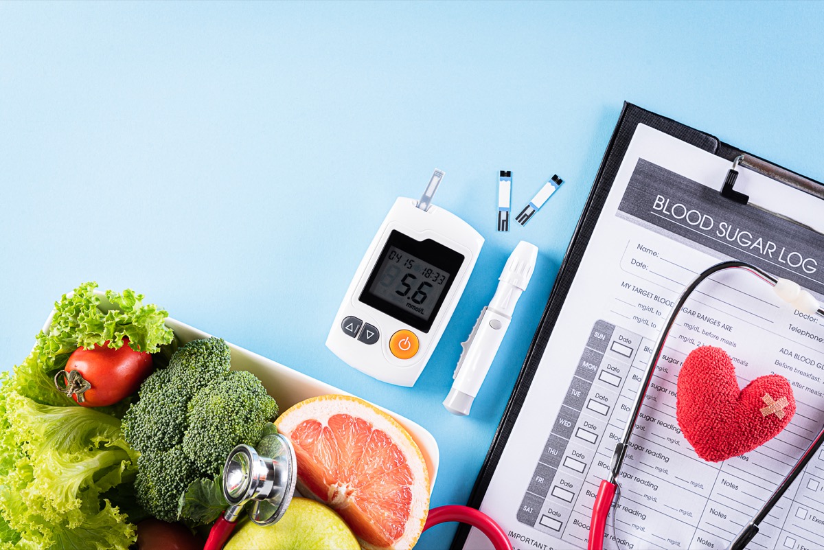 Patient's blood sugar control, diabetic measurement