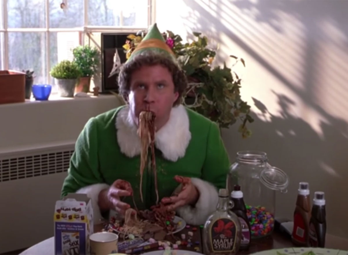 elf breakfast scene