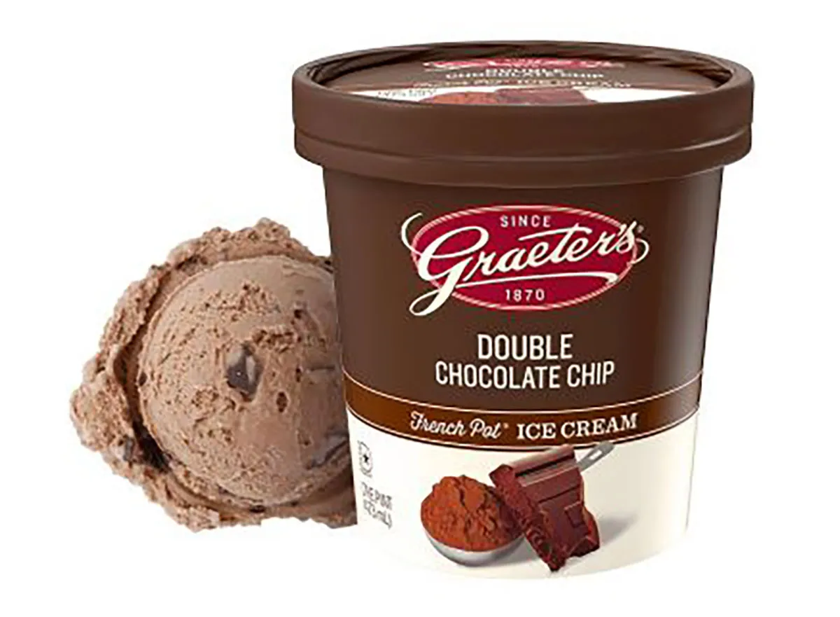 pint of graeters double chocolate chip ice cream