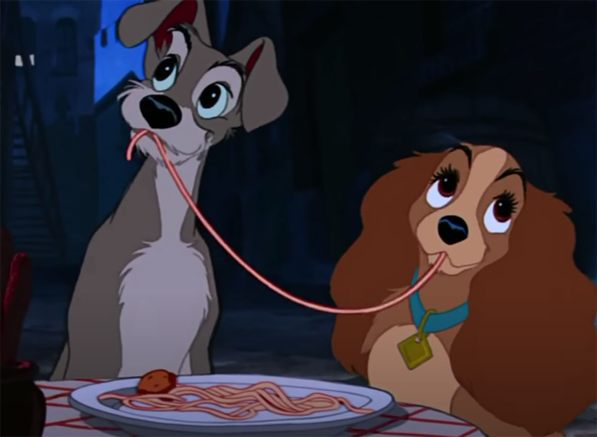 lady and the tramp spaghetti scene