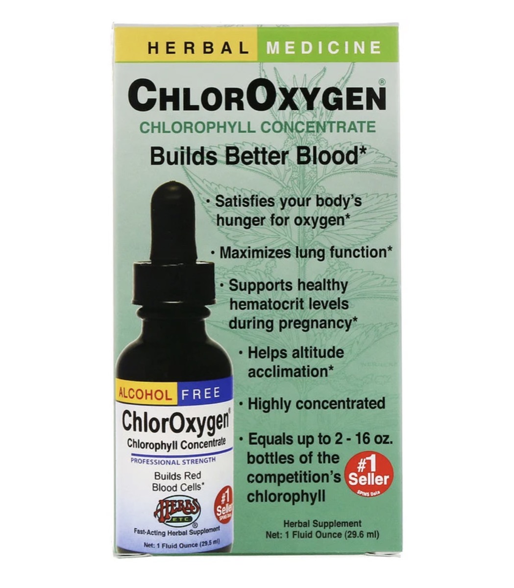 liquid chlorophyll drops