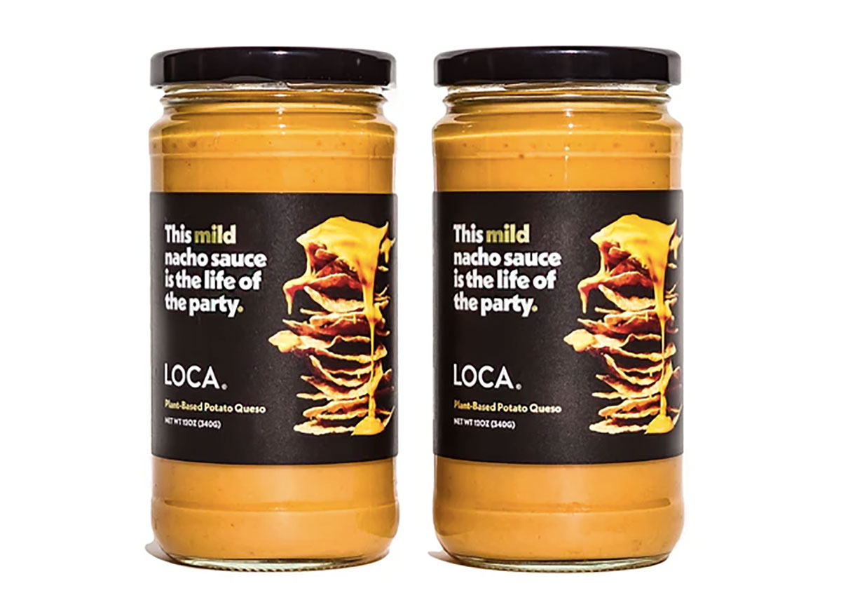 two jars of mild loca potato queso