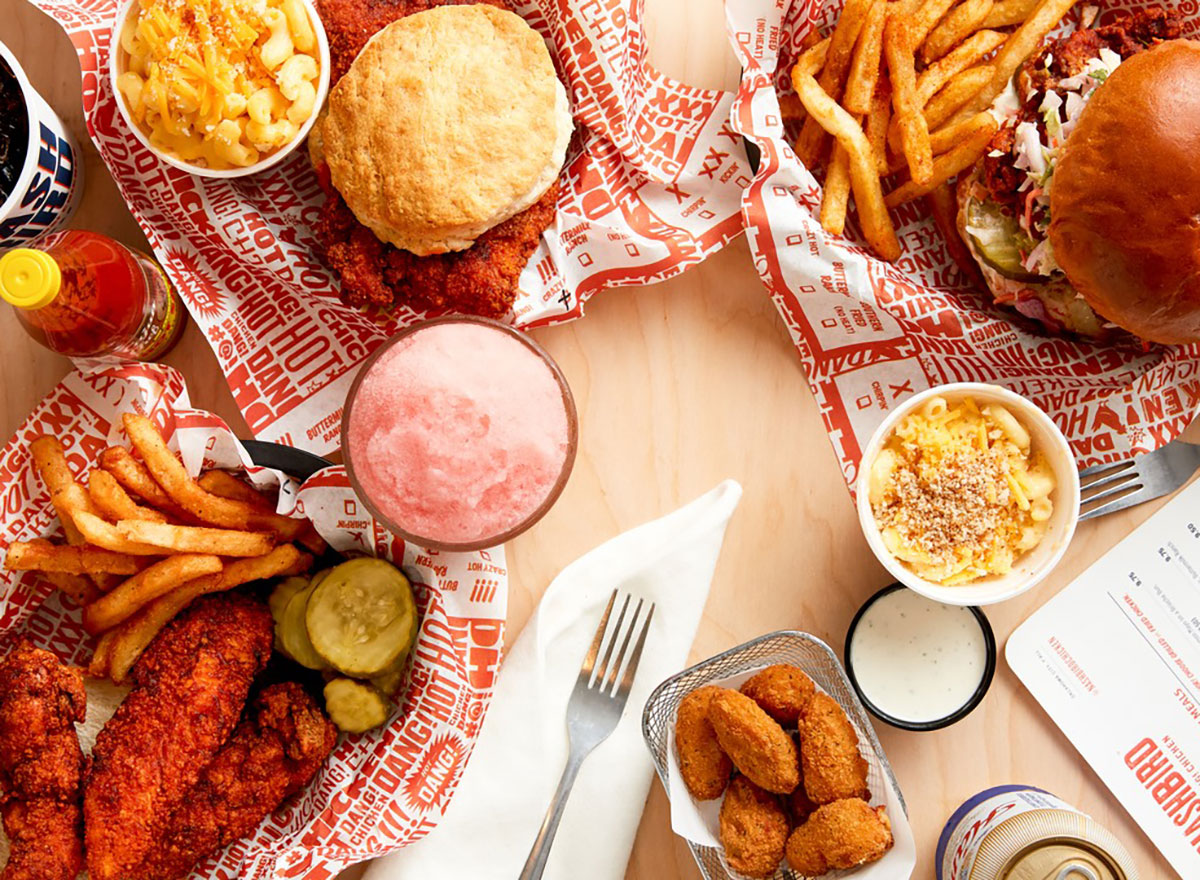 chicken wings tenders and drinks