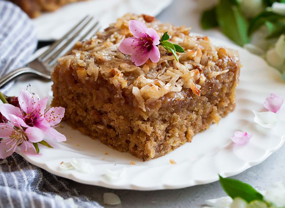 slice of oatmeal cake