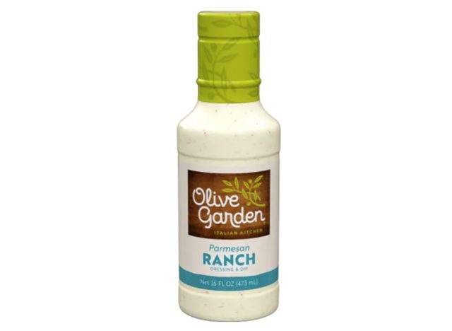 bottle of olive garden parmesan ranch dressing