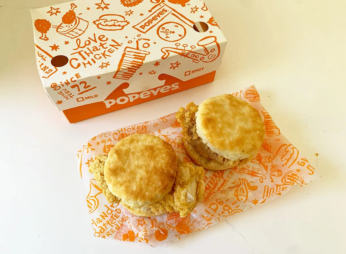 popeyes chicken biscuit