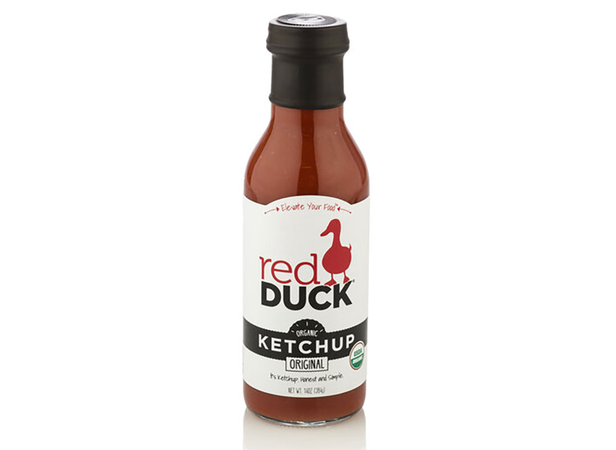 bottle of red duck ketchup