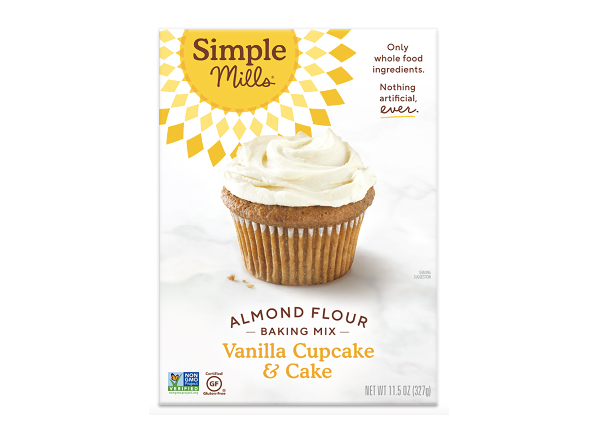box of simple mills vanilla cake mix