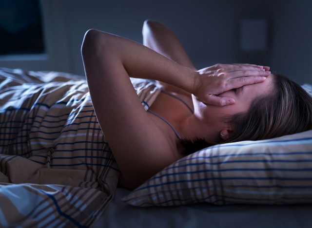 can't sleep, frustrated in bed