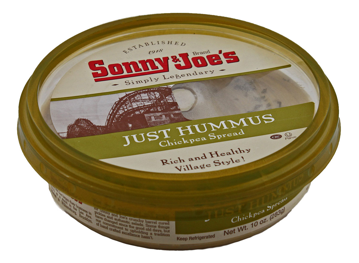 tub of sonny and joes hummus