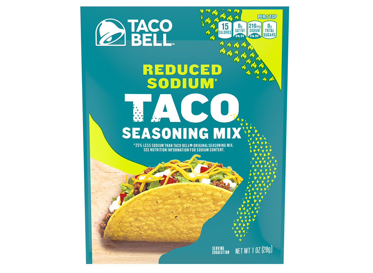 taco bell reduced sodium seasoning