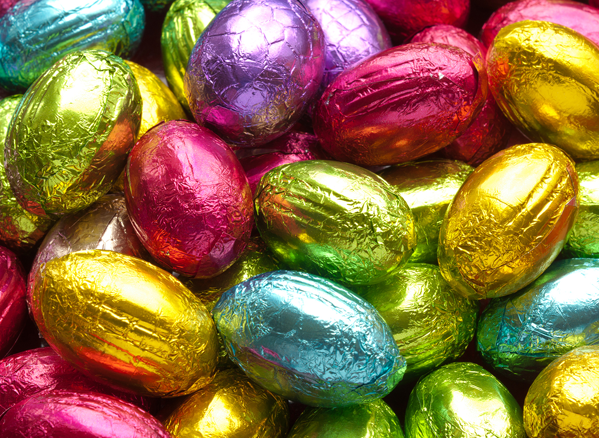 wrapped chocolate easter eggs