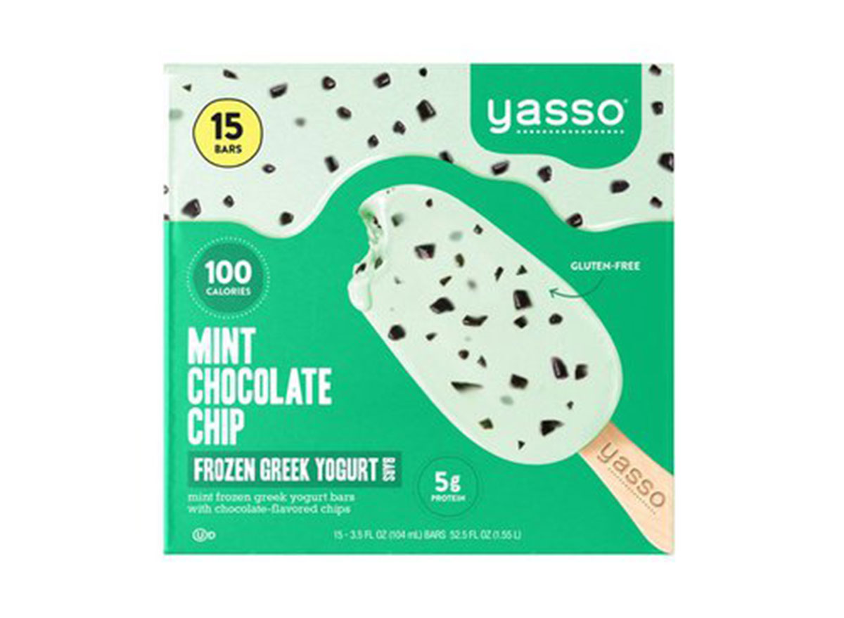 yasso mint chocolate chip yogurt bars