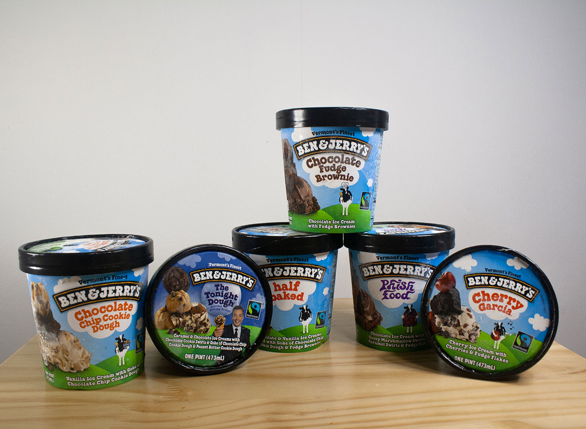 ben and jerrys ice cream pints