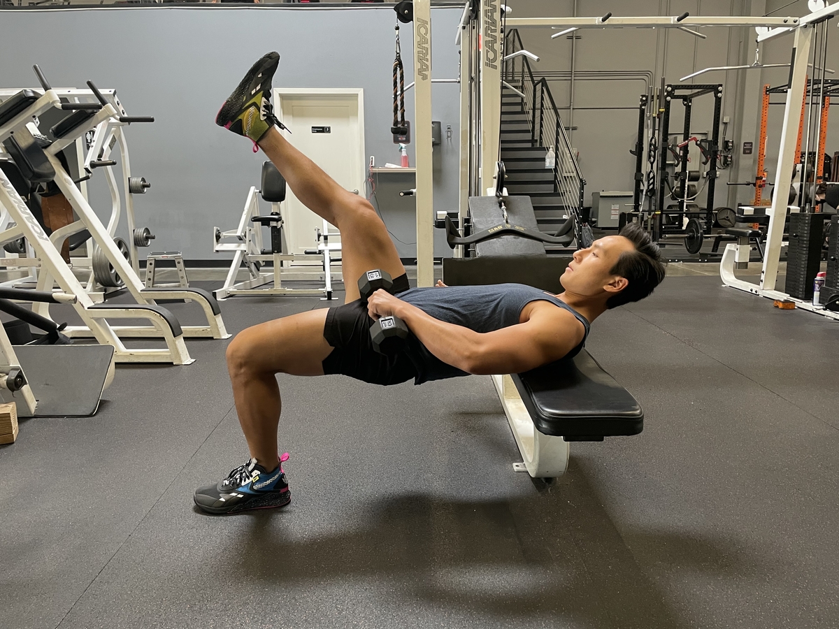 Single Leg Dumbbell Hip Thrust