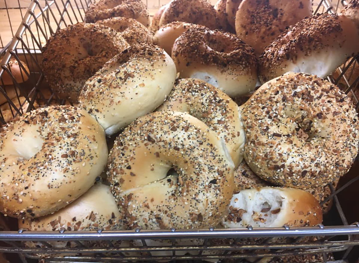 everything bagels in basket