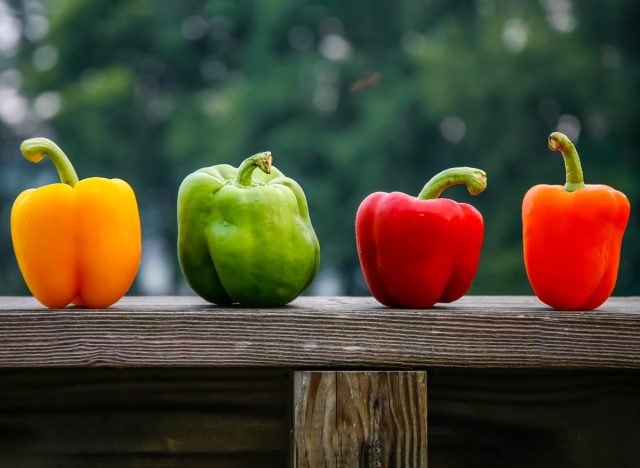 bell peppers yellow red green orange