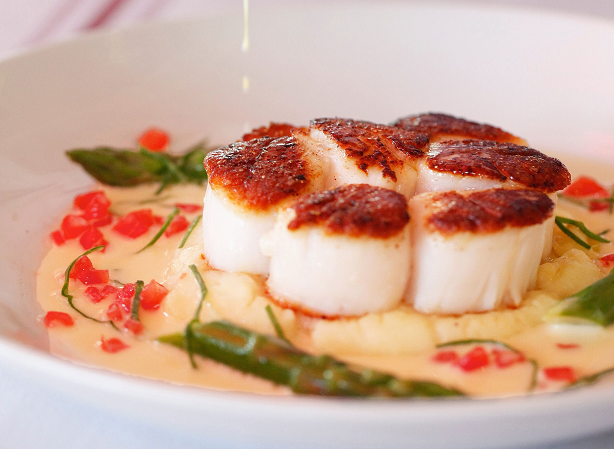 scallops on a plate