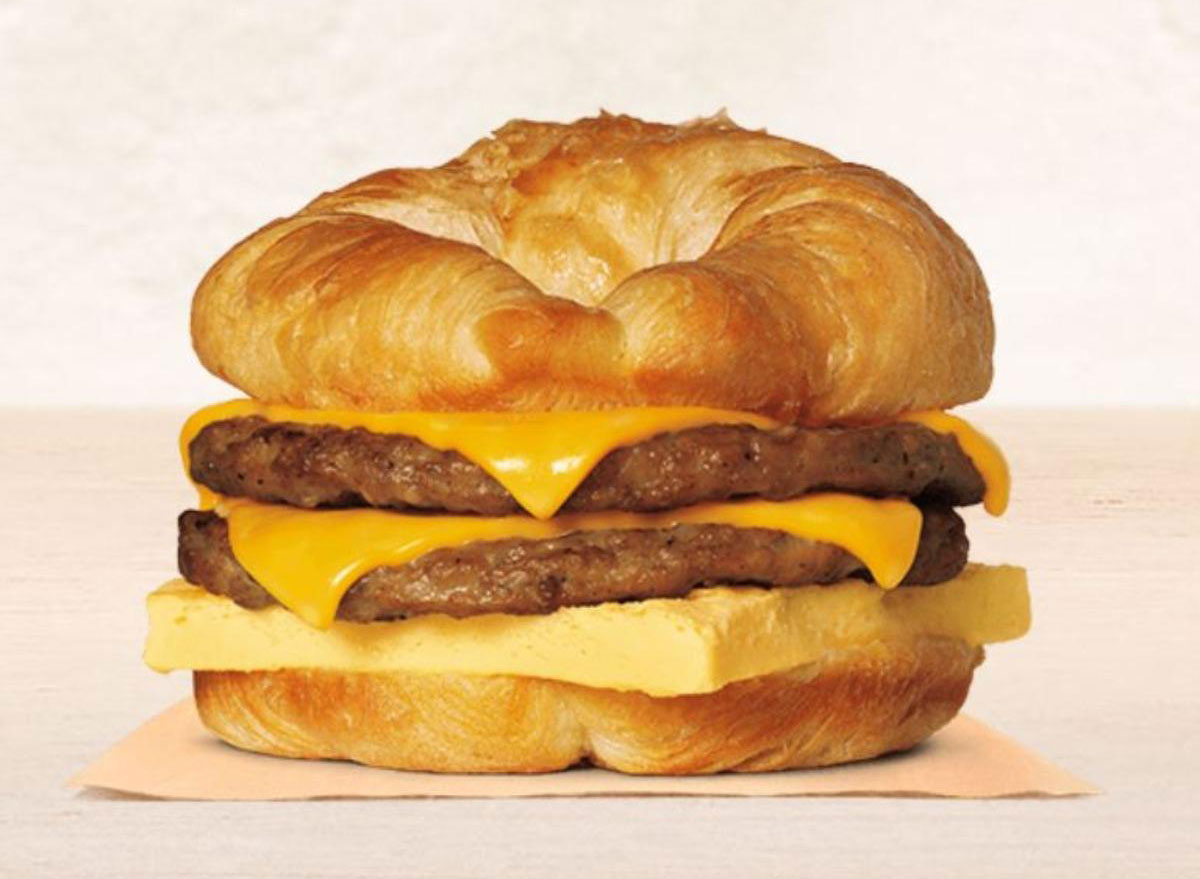 burger king double croissantwich
