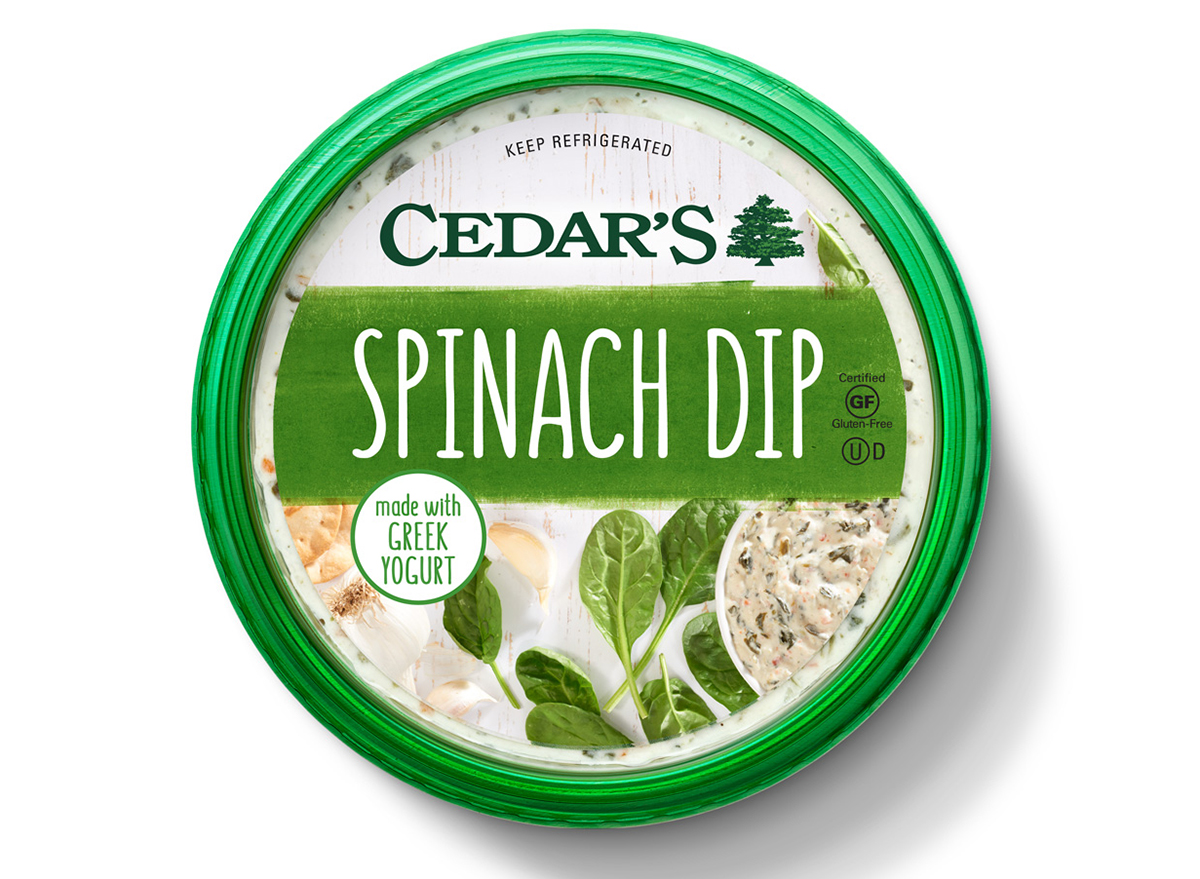 tub of cedars spinach dip