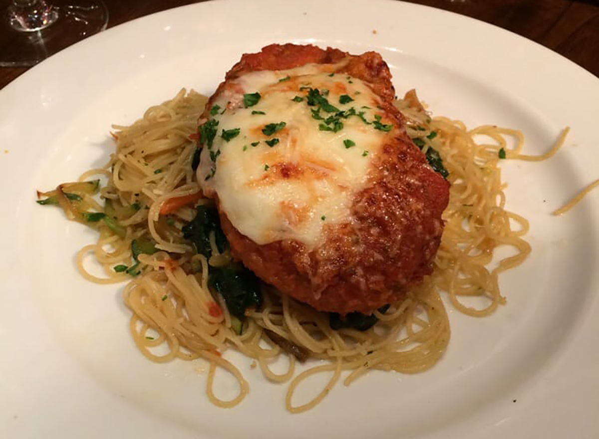 chicken parmesan with pasta