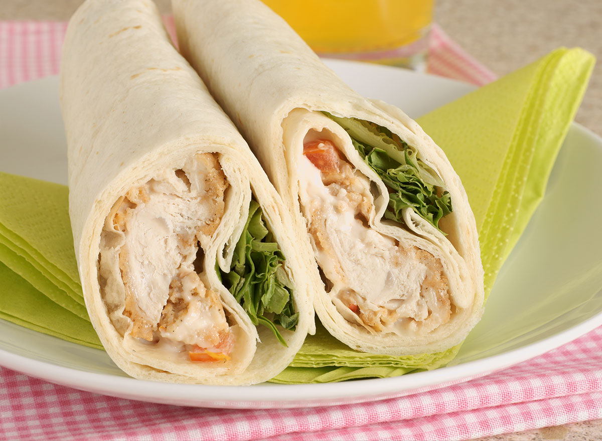 chicken salad wrap