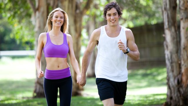 couple walking together for exercise