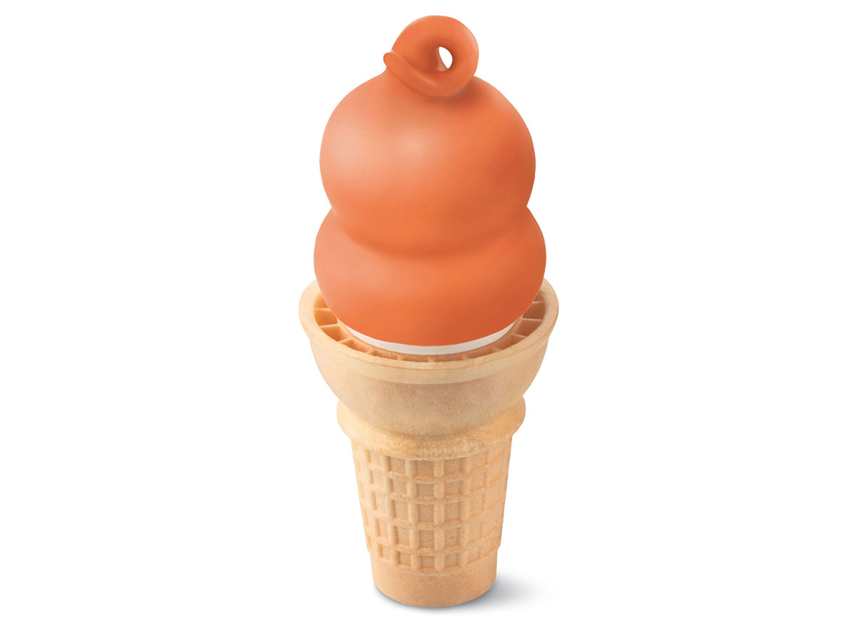 dairy queen dreamsicle dipped cone