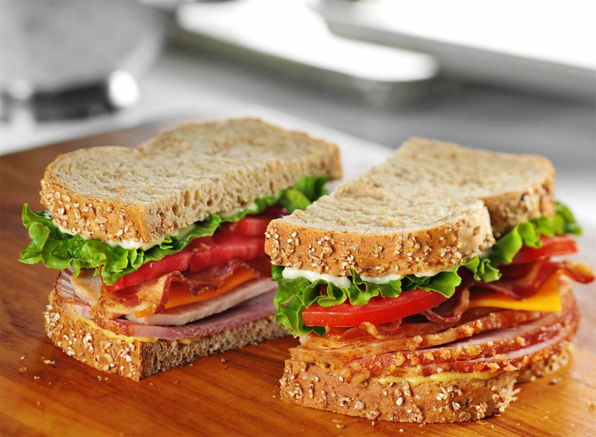 honey baked ham taverns club sandwich