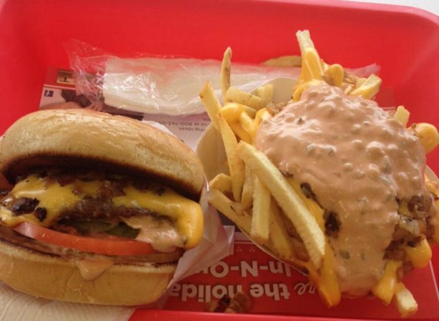 in-n-out animal style burger