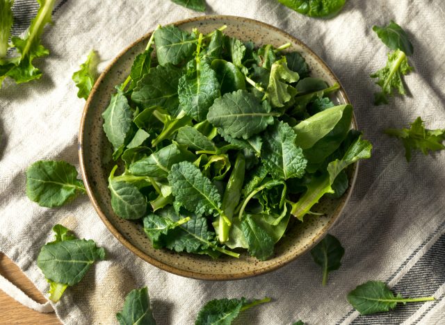 leafy greens kale spinach