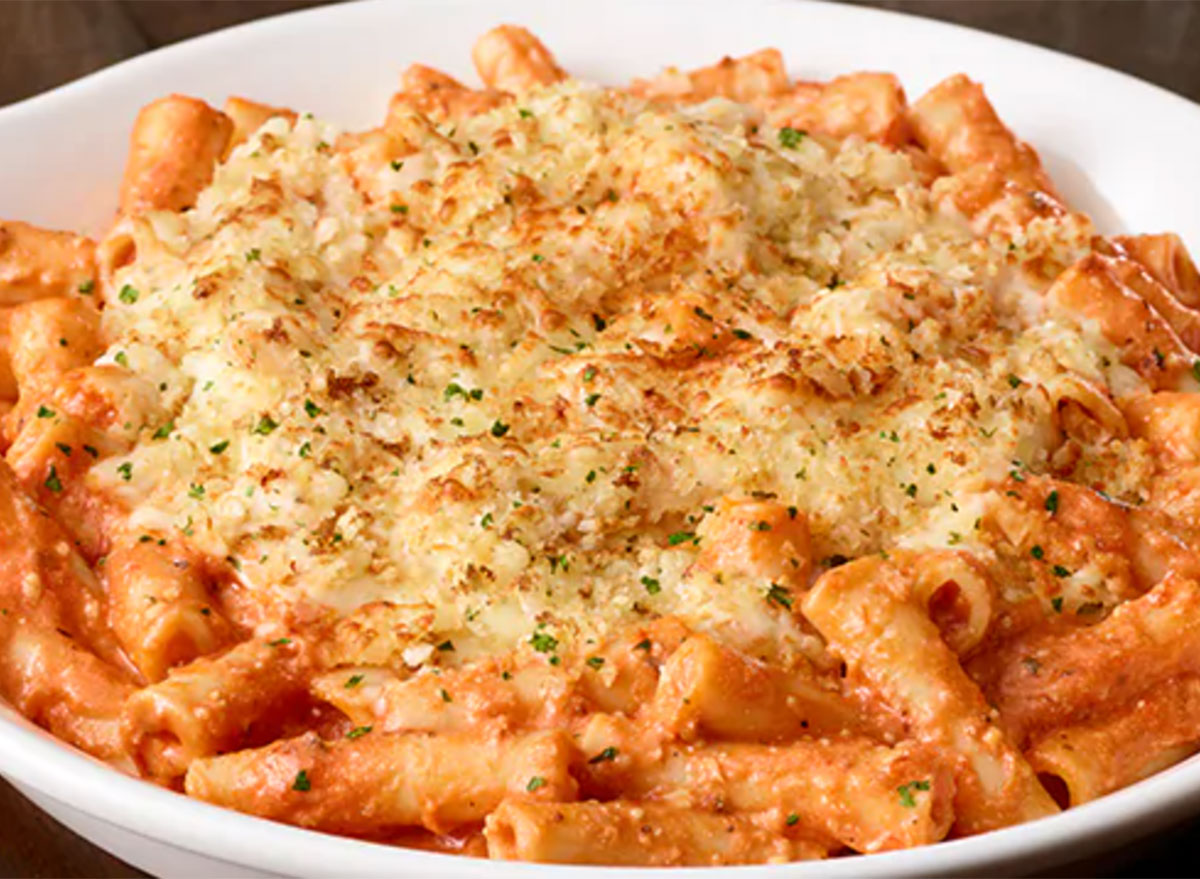 Courtesy of Olive Garden. olive garden five cheese ziti al forno. 