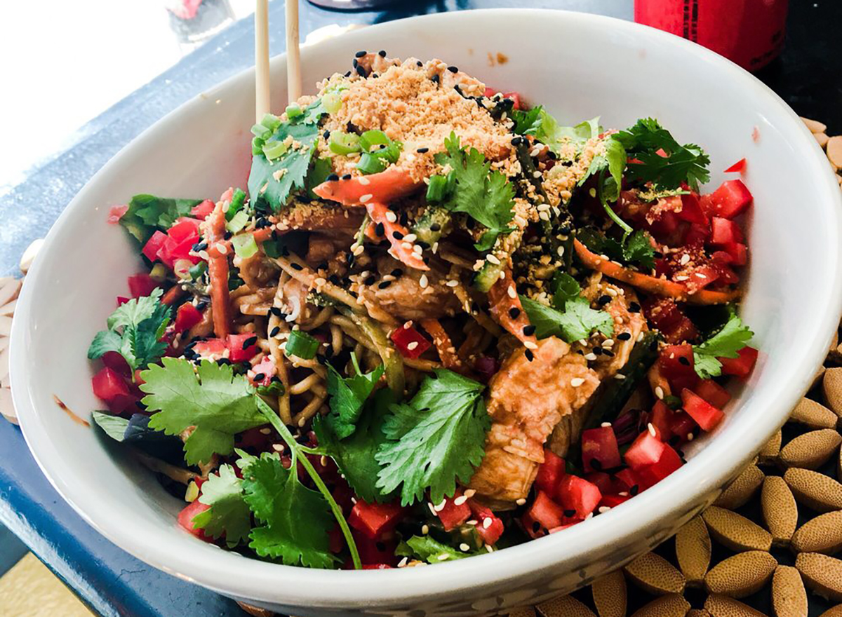 peanut noodle salad