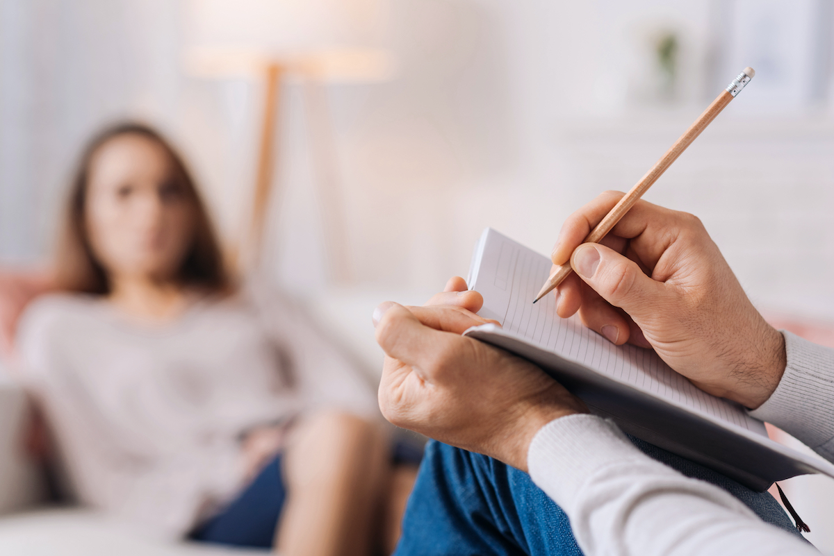 Professional psychologist conducting a consultation