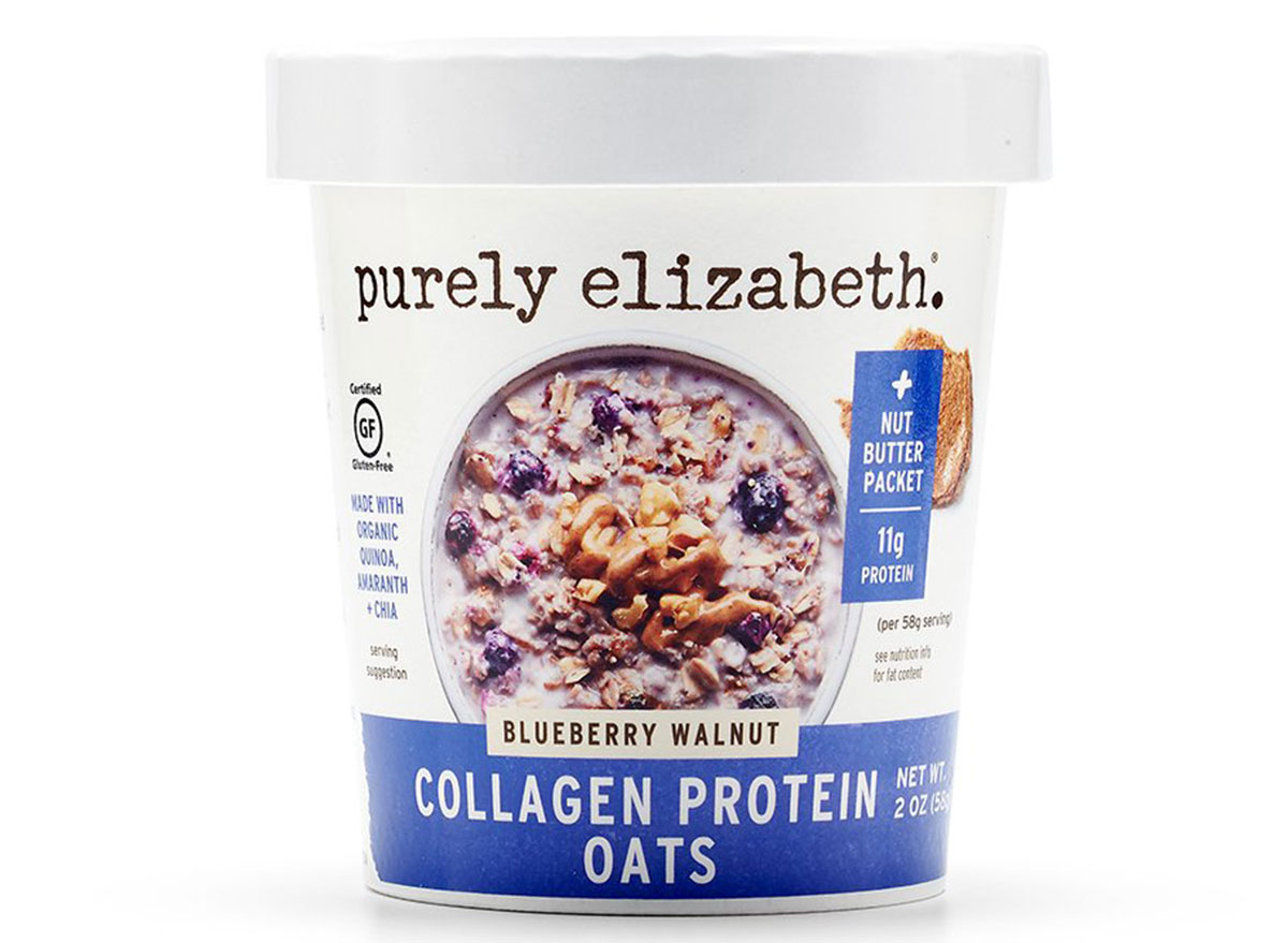 purely elizabeth blueberry and walnut collagen oats