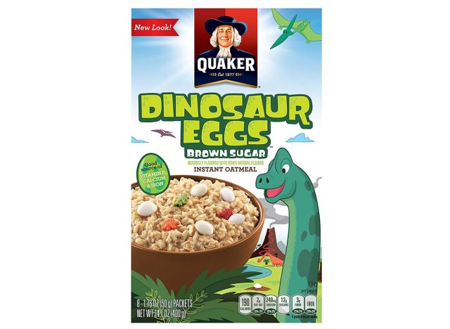 quaker dinosaur eggs oatmeal