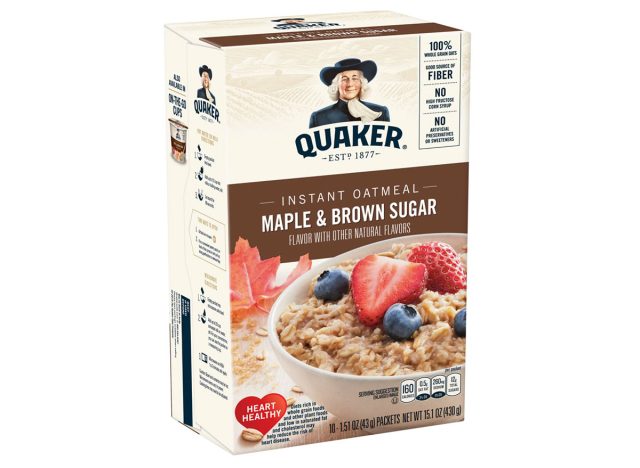 quaker maple brown sugar instant oatmeal