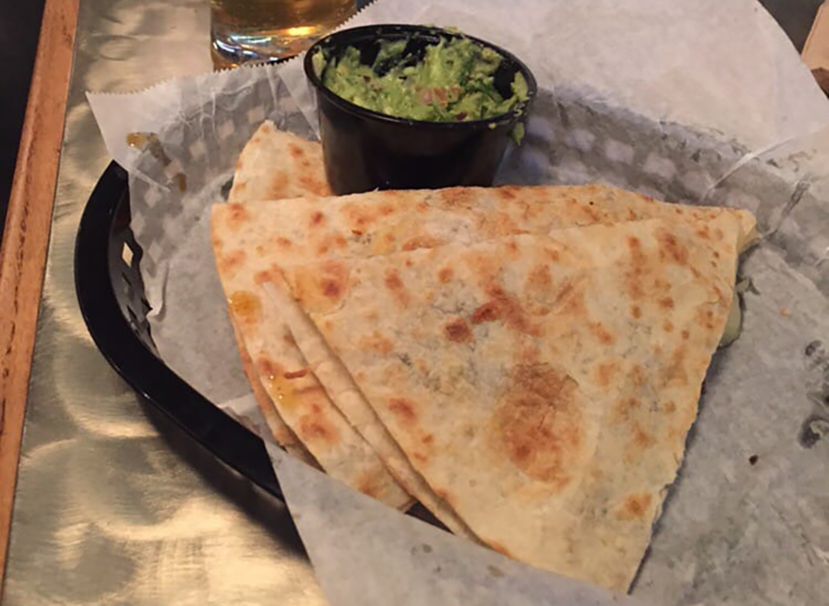 quesadillas with guacamole