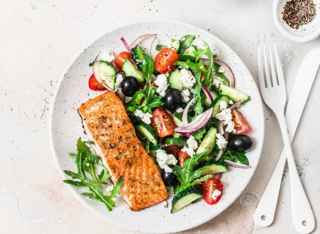 mediterranean salmon salad